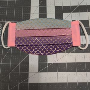 Mermaid handmade reusable face mask